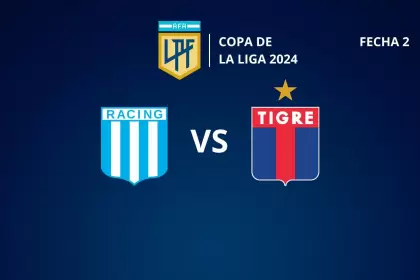 Racing vs. Tigre disputarn la segunda fecha de la Copa de la Liga Profesional 2024