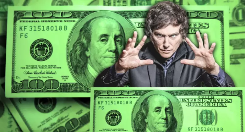 Javier Milei dolar
