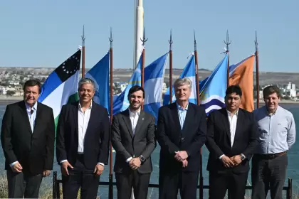 Los gobernadores patagnicos en Puerto Madryn.