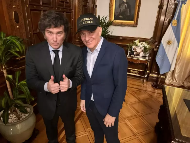 Javier Milei junto a José Luis Espert.