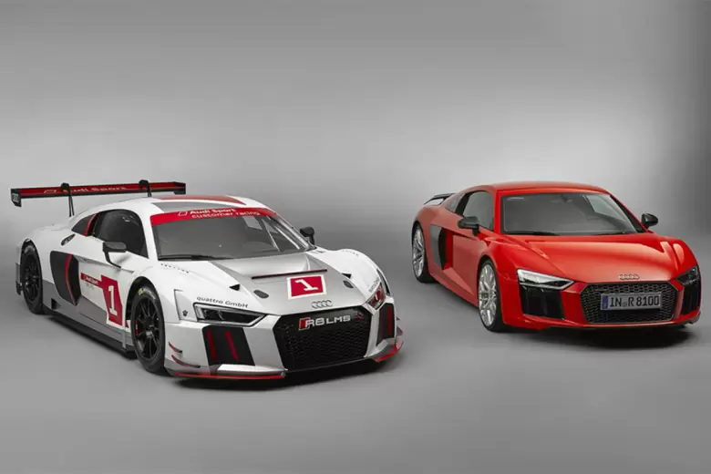 De calle y de carrera: el Audi R8 LMS y el coup V10.