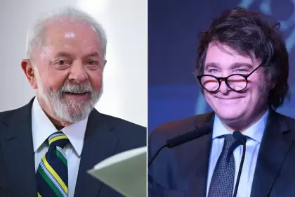 El mandatario brasileo, Luiz Incio Lula da Silva; y el argentino, Javier Milei.