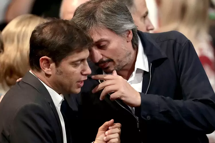 Axel Kicillof junto a Máximo Kirchner.
