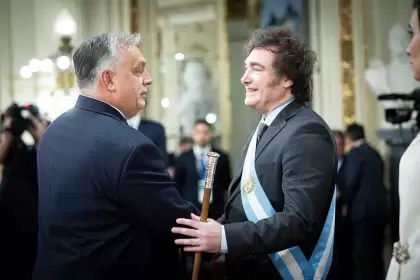 Milei y Orban en diciembre de 2023.
