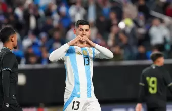 El defensor Cristian "Cuti" Romero viene de marcar un gol en la victoria por 3-0 ante El Salvador en marzo