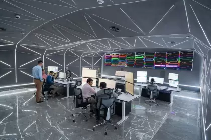 La sala de control es el ncleo de las operaciones de Oldelval, una de las empresas de midstream ms importantes del pas.