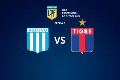 Racing vs. Tigre disputarn la tercera fecha de la Liga Profesional del ftbol argentino
