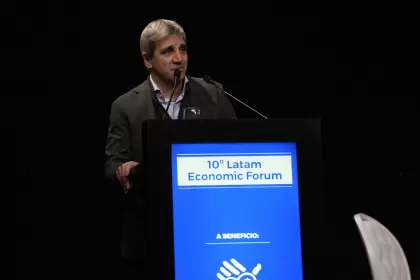 El ministro de Econom�a habl� en la apertura del Latan Economic Forum 2024 en Parque Norte.