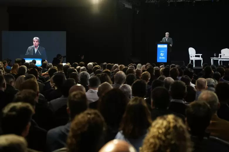 El ministro de Economa habl en la apertura del Latan Economic Forum 2024 en Parque Norte.