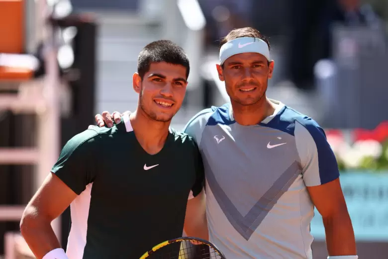 Carlos Alcaraz y Rafael Nadal