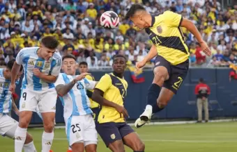 Argentina y Ecuador se cruzaron en un amistoso en junio de este ao