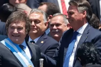 Javier Milei y Jair Bolsonaro.