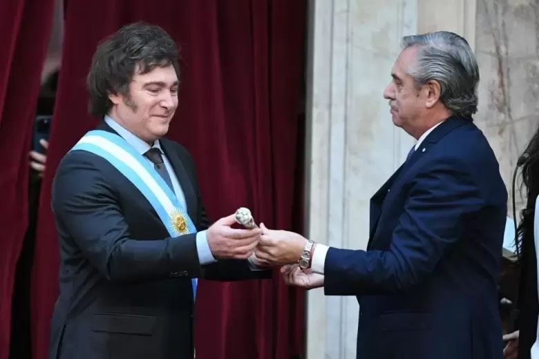 Así asumía la presidencia Javier Milei.