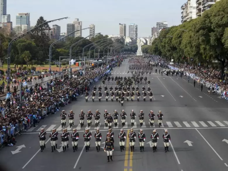 El desfile militar.