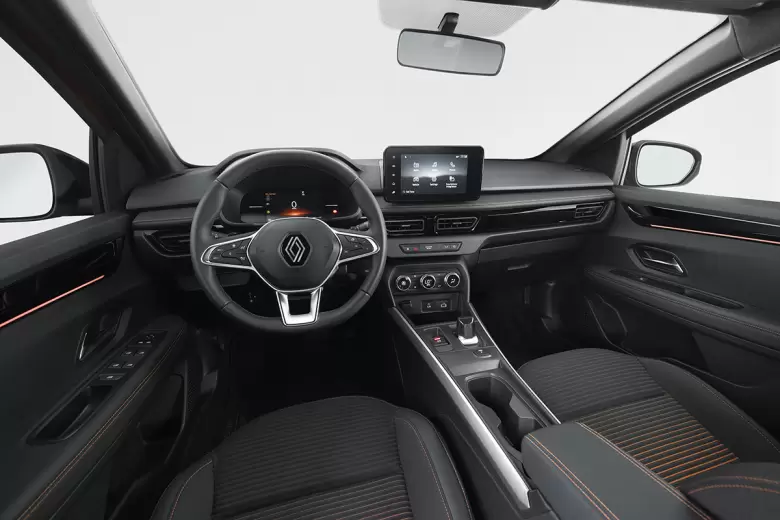 As es el interior del Renault Kardian en su variante tope de gama.