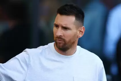 Messi estuvo presente pese a la lesin