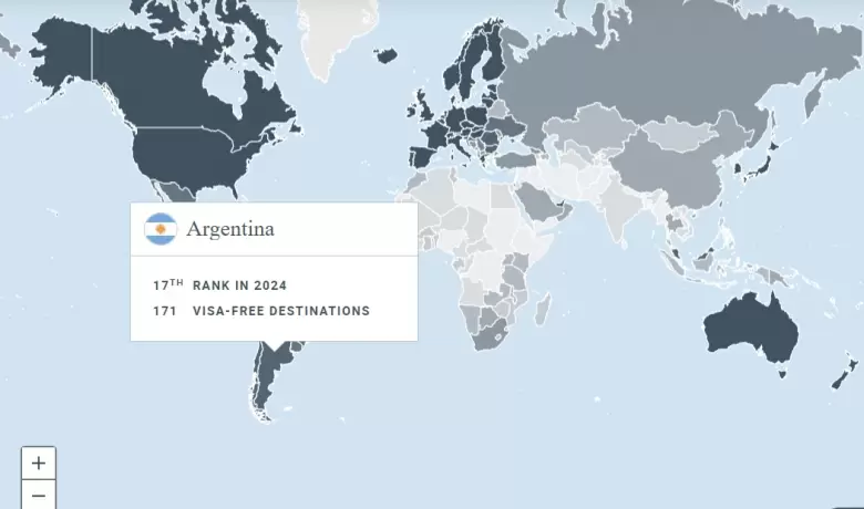 Ranking de pasaportes 2024: en qu posicin est el de Argentina