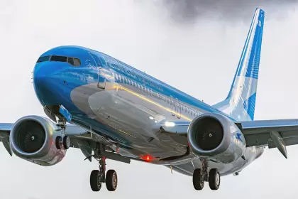 Aerolneas Argentinas incorpor una flamante unidad 737 MAX.