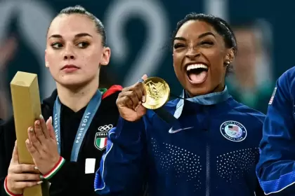 La gimnasta estadounidense Simone Biles gan en Pars 2024 el quinto oro olmpico de su carrera