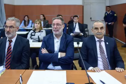 Guillermo Moreno en la primera audiencia del juicio oral