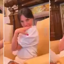 Apareci un nuevo video de Alberto Fernndez y Tamara Pettinato alcoholizada en la Casa Rosada: "Te amo"