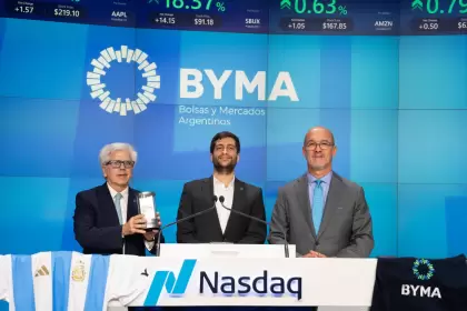 BYMA dio el tradicional Toque de Campana en Wall Street: el reconocimiento de Nasdaq