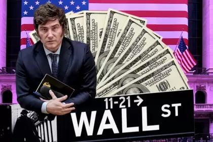 Javier Milei en Wall Street