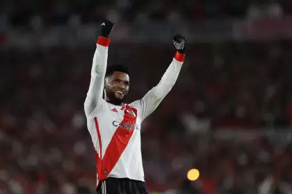 El delantero colombiano Miguel Borja lleva 27 goles en 34 partidos en este 2024 entre River y la Seleccin de Colombia