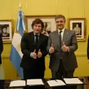 Milei firm con Jorge Macri el traspaso de 31 lneas de colectivos