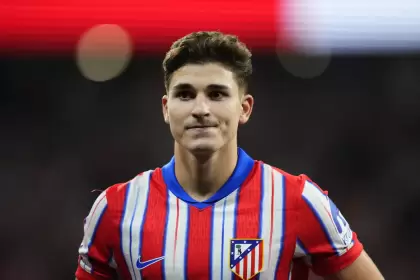 El campen del mundo Julin lvarez debuta en Champions con el Atltico de Madrid