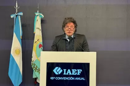 Su presentacin en el 45 Congreso Anual de IAEF en Mendoza.