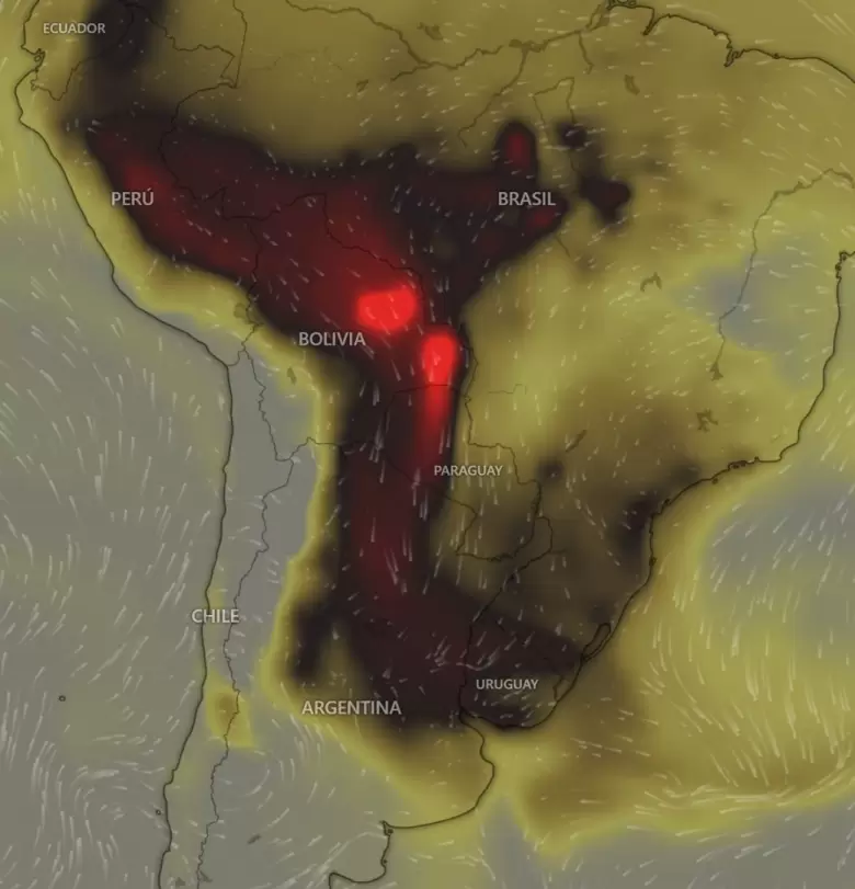 Se viene el humo a Argentina?