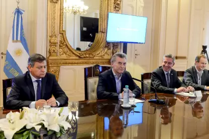 Una de las reuniones del 2017 entre Mauricio Macri y los gobernadores.