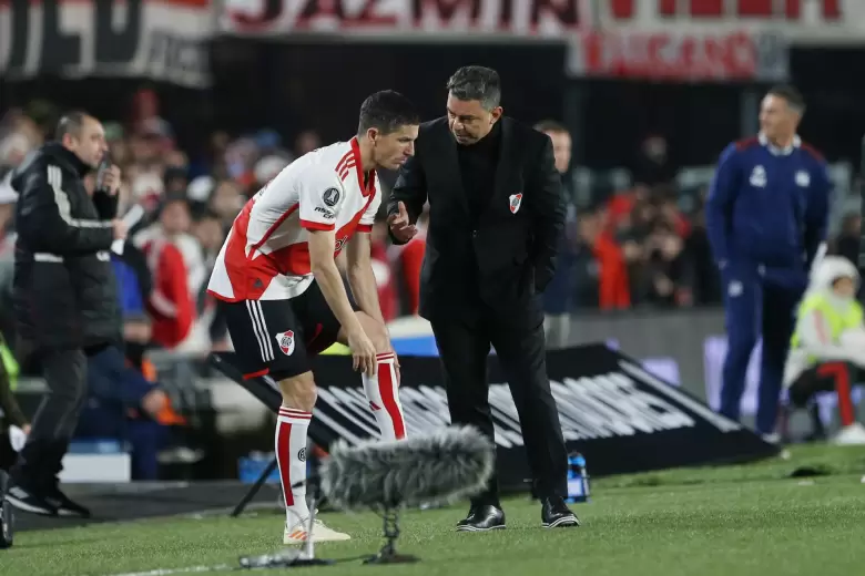 Nacho Fernández y Marcelo Gallardo