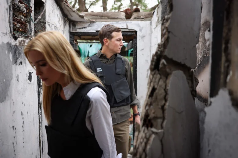 Jared Kushner con Ivanka Trump. - .