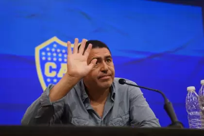 El presidente de Boca, Juan Romn Riquelme