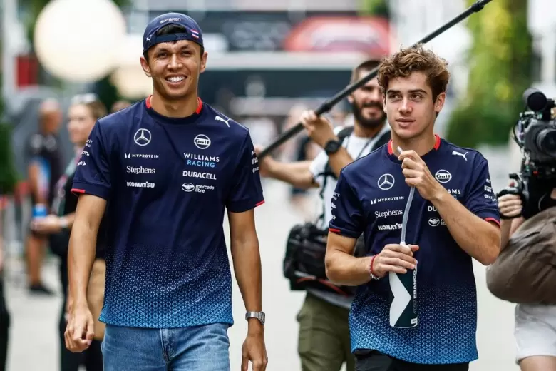 Alex Albon y Franco Colapinto