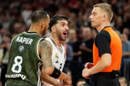 Campazzo explotó contra el árbitro en la derrota de Real Madrid ante Bayern Múnich por la primera jornada de la Euroliga