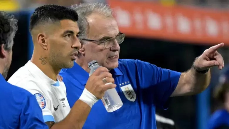 Luis Suárez y Marcelo Bielsa