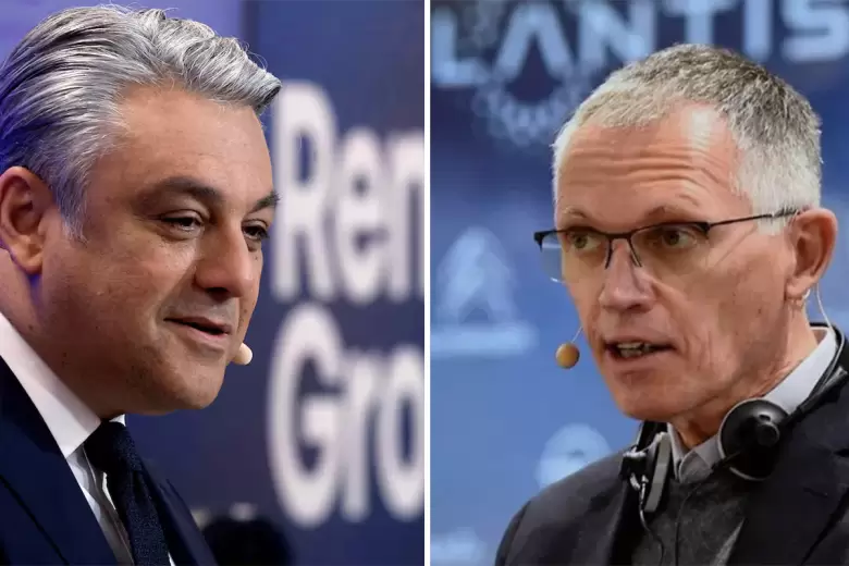 Luca De Meo y Carlos Tavares, los hombres fuertes de los Grupo Renault y Stellantis, respectivamente.