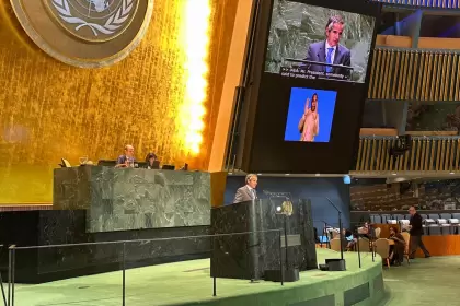 Rafael Grossi, en la Asamblea General de la ONU