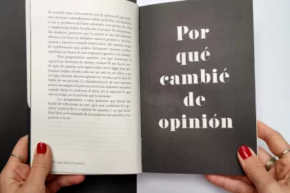 Por qué cambié de opinión.