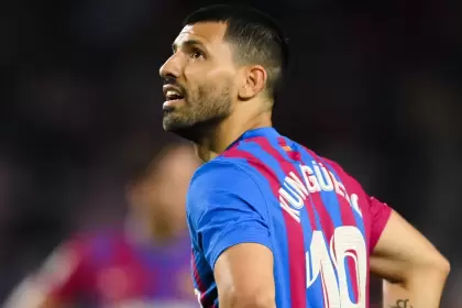 Agüero llegó al Barcelona a mediados del 2021
