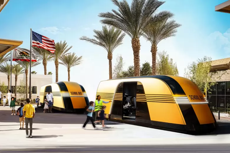 La "Robovan" permite transportar hasta 20 pasajeros.