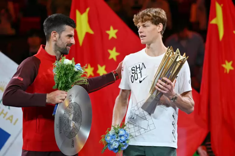 Novak Djokovic y Jannik Sinner