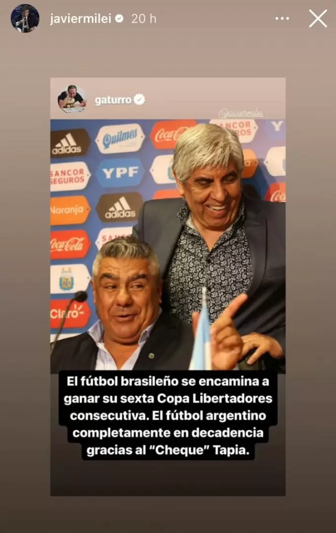 Milei vs. Tapia