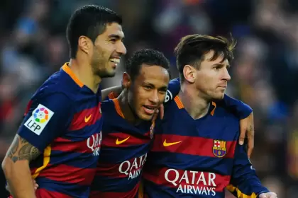 Suárez, Neymar y Messi brillaron juntos en el Barcelona