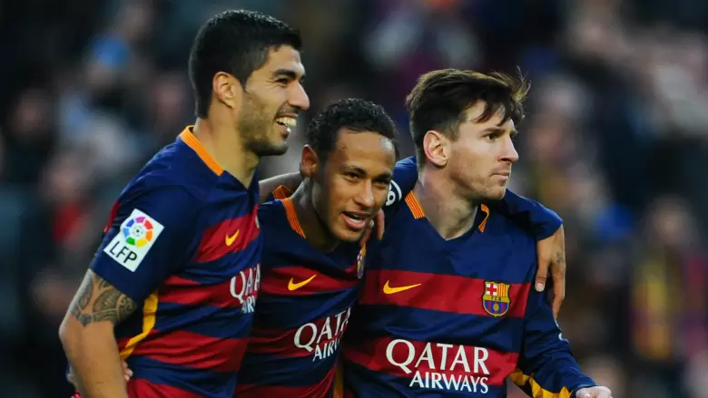 Luis Suárez, Neymar y Lionel Messi