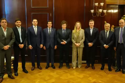 Javier Milei y los gobernadores de la UCR