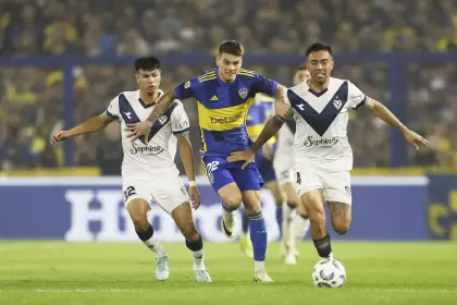 Boca y Vélez se enfrentaron en la fecha 5 de la Liga Profesional 2024 con triunfo del "Xeneize" por 1-0 en La Bombonera